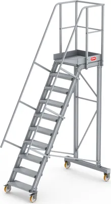 Produktbild von Altrex Podesttreppe fahrbar 60° 10 Stufen
