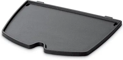 Produktbild von Famanu Grillplatte - porzellanemaillierte Gusseisen-Grillpfanne mit Antihaftbeschichtung - 1,3 x 22 x 32 cm - schwarz