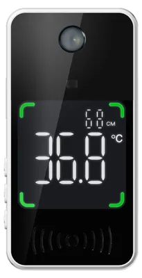 Produktbild von Berührungsloses digitales Stirnthermometer 10 cm-80 cm Remote-Auto-Thermometer Wand-Infrarot-Thermometer ° C / ° F Geräteschalter 12 Sprachen Sprachübertragung für Bürofabriken Schulgeschäfte Restaurants