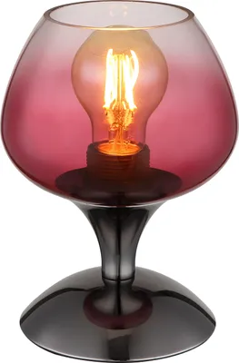 Produktbild von Globo Lighting Tischleuchte Metall schwarz-chrom, 1x E27