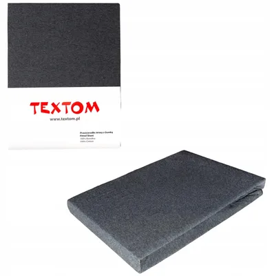 Produktbild von Textom Spannbettlaken 140x200 cm Anthrazit Jersey