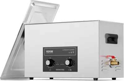 Immagine prodotto di VEVOR 30L pulitore ad ultrasuoni con timer di riscaldamento e cestello, macchina professionale a cavitazione sonica digitale, macchina di pulizia da 360 W per strumenti di laboratorio, parti metalliche, carburatori, ottone, parti di auto, parti di motore