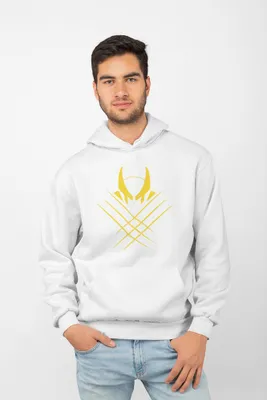 Produktbild von D&B Uni Hoodie MO00109 Wolverine Weiß-Größe L