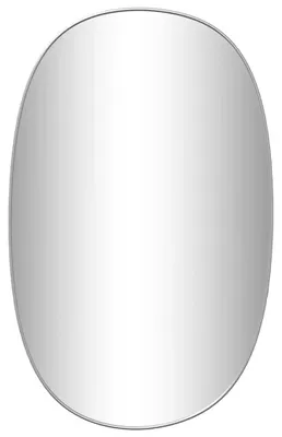 Zdjęcie produktu dla vidaXL Lustro ścienne srebrne 80x50 cm