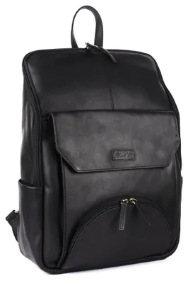 Produktbild von Benthill Rucksack Echt Leder - Kurierrucksack Fahrradrucksack Trekkingrucksack - Damen Herren Rucksack - Lederrucksack