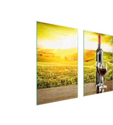 Produktbild von Glasschutzplatte Für Herd 75X52 Wein
