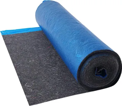 Immagine prodotto di Sottofondo per pavimenti 9,3 m²/rotolo, imbottitura per pavimenti in laminato dello spessore di 3 mm con barriera al vapore integrata, fibra resistente + pellicola in PE, isolamento acustico e riduzione del rumore, ideale per pavimenti in vinile effetto legno