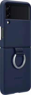 Image de SAMSUNG EF-PF711TN - Coque silicone avec anneau G Z FLIP3 Navy