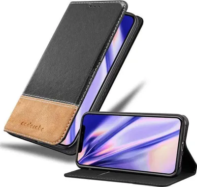Produktbild von Cadorabo Hülle für Apple iPhone XS MAX Schutzhülle in Schwarz SHandyhülle Book Case Etui Kunstleder
