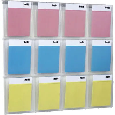 Produktbild von Helit H6811102, Wand-montiert, Durchscheinend, Styrol-Acrylnitril (SAN), 1136 mm, 54 mm, 978 mm