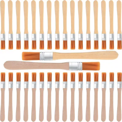 Produktbild von Pinselset 40-teilig, Holzgriff, 13 cm, Nylon Malpinsel für Malerei