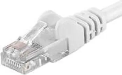 Produktbild von PREMIUMCORD Patchkabel UTP RJ45-RJ45 CAT5e 0,5m weiß (sputp005W)