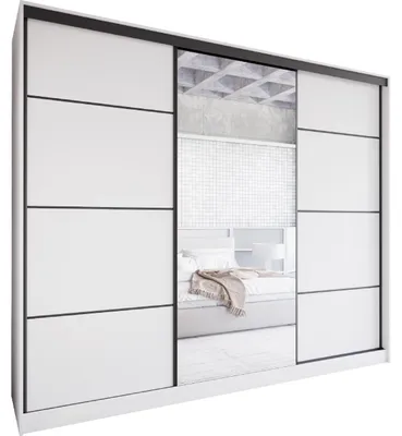 Obrázek produktu pro Skříň se zrcadlem a zásuvkami NOVI D 250 bílá