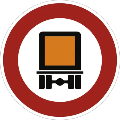 Produktbild von Verkehrsschild VZ261, Verbot für kennzeichnungspflichtige ..., Alu, RA1, Ø 60...