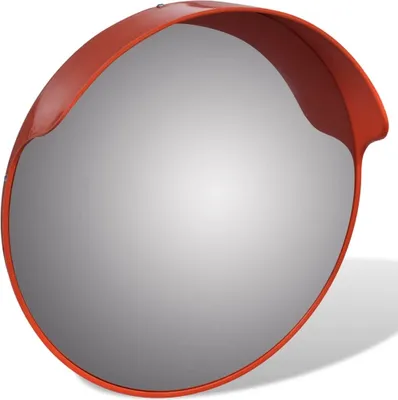 Produktbild von Verkehrsspiegel LEDO Konvex Kunststoff Orange Ø45 cm Outdoorspiegel | Sicherheitsspiegel Panoramaspiegel