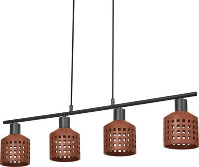 Obrázek produktu pro Závěsné svítidlo OSRAM Decor Clay Windows, LN, 4xE27, nestmívatelné, hlína/kov, IP20, hnědá barva