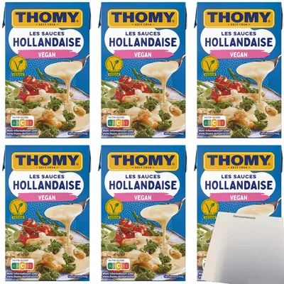 Produktbild von Thomy Les Sauce Hollandaise Vegan 6er Pack (6x250ml Packung) + usy Block