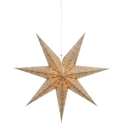Produktbild von Best Season Papierstern "Antique" ca. 60 cm Ø, incl. 3,5m  Kabel, Farbe gold, 236-70