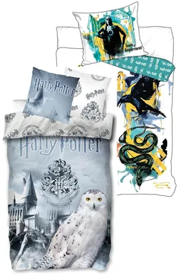 Produktbild von Harry Potter - Hogwarts - 2 x Bettwäsche im Doppelpack, 135x200 80x80