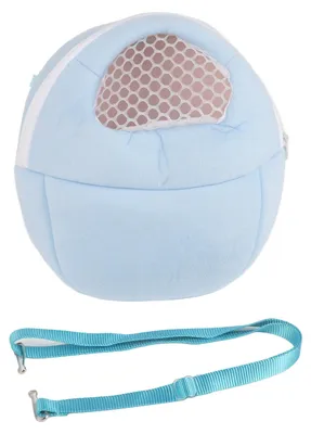 Produktbild von Transporttasche für Haustiere, Tasche, für Hamster, Ratten, Katzen, Igel, Kaninchen, Frettchen, zum Schlafen und Reisen (blau)