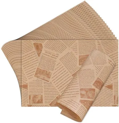 Obrázek produktu pro Papír na pečení pro hamburgery a sendviče, 100 listů, 33 x 23 cm