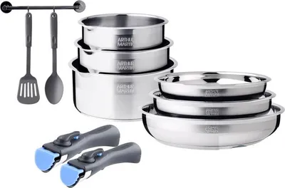 Image de Batteire de cuisine 10 pièces acier inoxydable Arthur Martin AM9841