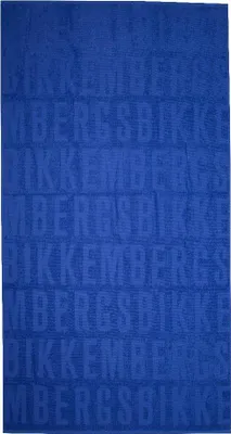 Produktbild von BIKKEMBERGS Strandtuch für Schwimmbad oder Spa, Baumwollschwammstoff mit Logo, 170 x 90 cm (ungefähr), Artikel BKK3MTW02, UNICA - ONE SIZE, Cotone 100%