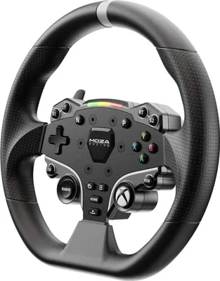 Produktbild von Moza Racing RS052, Steuerrad, Xbox, D-Pad, Home button, Menü-Taste, Schaltfläche Start, Schwarz, Aluminium, Polyurethan, Aluminium