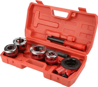 Obrázek produktu pro Sada na řezání závitů pro sanitární trubky 1/2" 3/4" 1" 1 1/4" Nástroj na řezání závitů (#02)