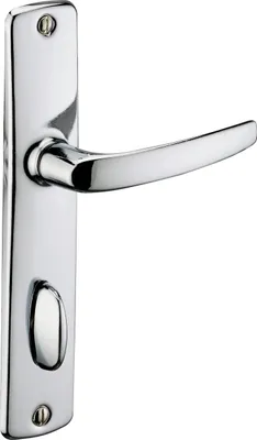 Image de Ensemble de poignées pour porte intérieure Abbeville à condamnation clé, carré 7mm, entr'axes 165mm, chromé - THIRARD