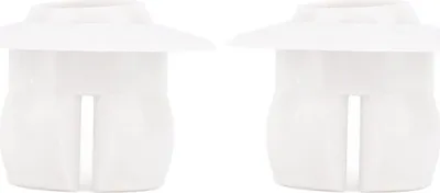 Imagen del producto de 2 boquillas para jets de piscina, de 25 mm de diámetro, tipo "push-in" de PVC, con forma de ojo de buey, para tuberías de 40 mm
