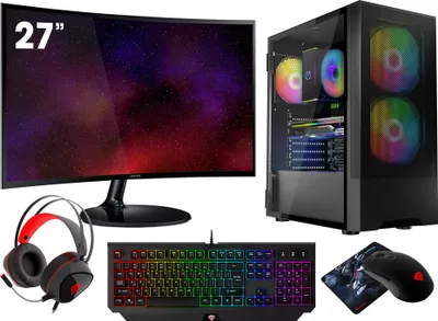 Produktbild von VIST Kit R7 5700G 32GB RX VEGA8 SSD 1TB WIFI Win11 27"