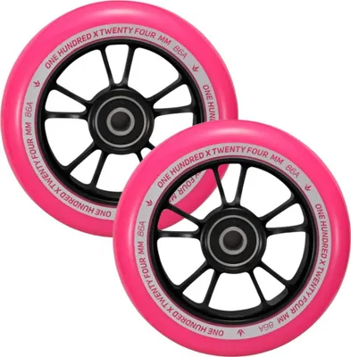 Image de Roues Trottinette - 10 Spokes 100 mm Noir/Rose - Blunt Scooters