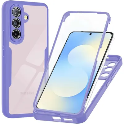 Produktbild von Handyhülle 360° mit Displayschutz für Galaxy A57 5G, Techsuit ColorVerse, Transparent-Violett