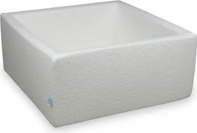 Produktbild von Bällebad 90x90x40 Boucle Weiß – Ohne Bälle / Ohne Bälle