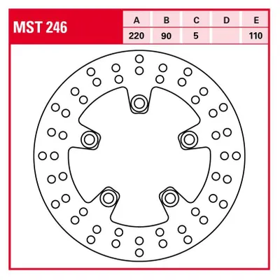 Produktbild von TRW Bremsscheibe Allround starr MST246 SV650 WVBY
