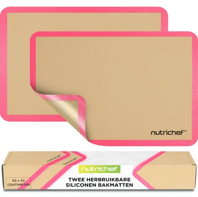 Produktbild von Set mit 2 Silikon-Backmatten, 62 x 42 cm