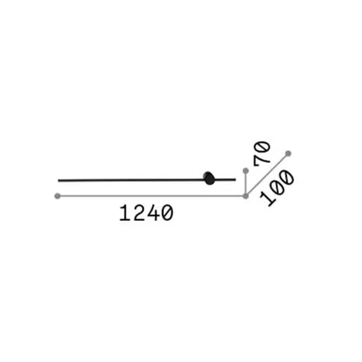 Obrázek produktu pro Ideal Lux 265575 ESSENCE nástenné svietidlo LED D1240mm 17W/1850lm 3000K biela