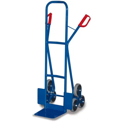 Produktbild von Treppenkarre 200 kg mit 2 dreiamrigen Radsternen thermoplatisches Gummi 610 x 630 x 1310 mm