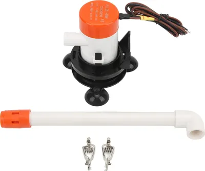 Produktbild von 350GPH 12V Livewell Baitwell Belüfterpumpe Tauchbarer tragbarer Bodensaugnapf für Marineboote