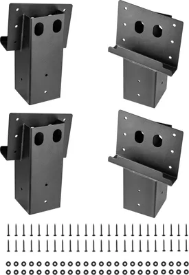 Obrázok produktu pre Držiaky plošín – držiaky stĺpikov 8° pre posedy a poľovnícke stanoviská – pre drevené stĺpiky 88,9 x 88,9 mm – nosnosť 1000 kg – sada 4 ks