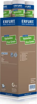 Produktbild von 4 Rollen Erfurt Variovlies Eco Green Vliestapete, 20 x 0,75 m weiß