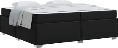 Produktbild von vidaXL Bettrahmen Schwarz 200 x 200 cm Stoff