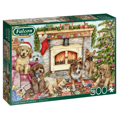 Produktbild von Falcon de luxe Weihnachtswelpen Puzzle - 500 Teile