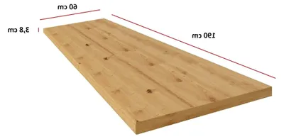 Produktbild von Küchenarbeitsplatte 190 cm 38 mm Eiche Artisan