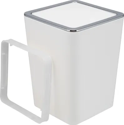 Produktbild von bremermann Kosmetikeimer SAVONA 6 Liter aus Kunststoff, rund - weiß