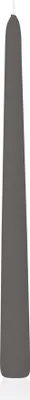 Produktbild von Wiedemann Kerzen Spitzkerzen Grau 250 x Ø 25 mm, 12 Stück, rußarm, tropffrei, hochwertiger Docht