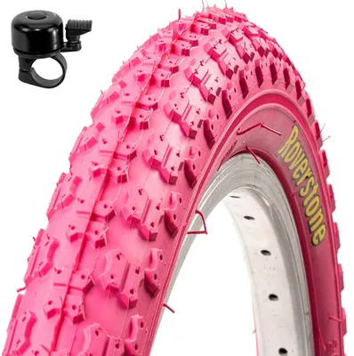 Produktbild von 1 x Roverstone Fahrradreifen 20 x 2,125 (54-406) Pink inkl. Fahrradklingel