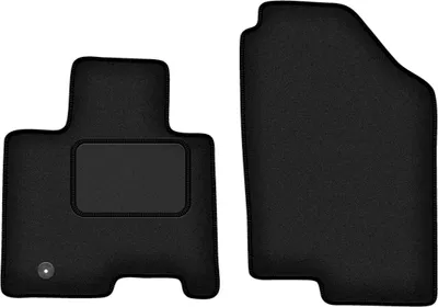 Image de Tapis de sol avant velours sur-mesure pour Hyundai Tucson IV Hybryda (2021-, SUV) noir, jeu 2 pièces, fixations - STANDRAD