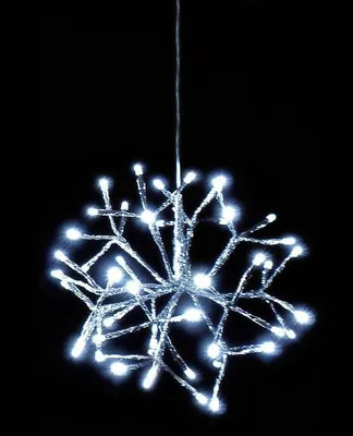 Lichterkette 5 m mit 48 Sternen-LEDs, kaltweiß